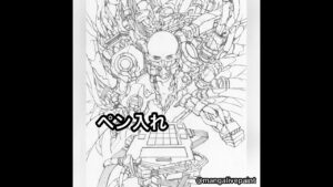 【マンガ風】3秒でラフから完成まで【サイバーパンク】