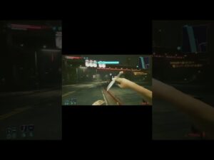長距離ナイフ投げ Long range knife throw #cyberpunk2077  #サイバーパンク2077 #shorts