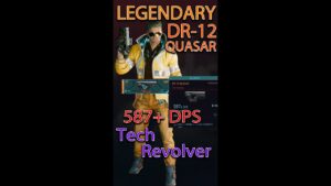 Legendary DR-12 Quasar Tech Revolver 587 DPS Gameplay | Cyberpunk 2077 #shorts